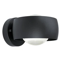 Aplica exterior Eglo TREVIOLO 1, LED integrat inclus, IP44, baza din aluminiu negru, abajur plastic alb | Eglo-98706