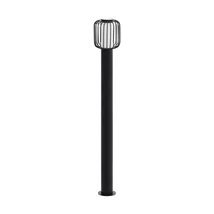 Stalp exterior Eglo RAVELLO, dulie E27, nu contine becul, IP54, baza din otel zincat negru, abajur plastic alb | Eglo-98724