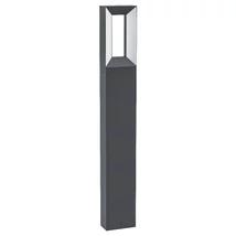 Stalp exterior Eglo RIFORANO, LED integrat inclus, IP54, baza din aluminiu negru, abajur plastic alb | Eglo-98728