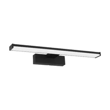 Aplica baie Eglo PANDELLA 1, LED integrat inclus, IP44, baza din aluminiu-plastic negru, abajur plastic alb | Eglo-98907