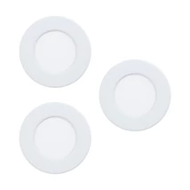 Spot incastrabil Eglo FUEVA 5, LED integrat inclus, IP20, baza din otel alb, abajur plastic alb | Eglo-99135