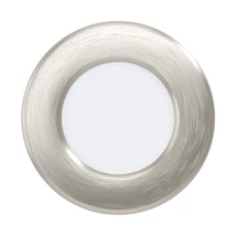 Spot incastrabil Eglo FUEVA 5, LED integrat inclus, IP20, baza din otel nichel satinat, abajur plastic alb | Eglo-99136