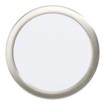 Spot incastrabil Eglo FUEVA 5, LED integrat inclus, IP20, baza din otel nichel satinat, abajur plastic alb | Eglo-99139
