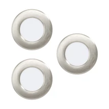 Spot incastrabil Eglo FUEVA 5, LED integrat inclus, IP20, baza din otel nichel satinat, abajur plastic alb | Eglo-99141