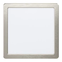 Spot incastrabil Eglo FUEVA 5, LED integrat inclus, IP20, baza din otel nichel satinat, abajur plastic alb | Eglo-99169