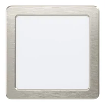 Spot incastrabil Eglo FUEVA 5, LED integrat inclus, IP20, baza din otel nichel satinat, abajur plastic alb | Eglo-99184