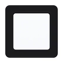 Spot incastrabil Eglo FUEVA 5, LED integrat inclus, IP20, baza din otel negru, abajur plastic alb | Eglo-99187