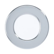 Spot incastrabil baie Eglo FUEVA 5, LED integrat inclus, IP44, baza din otel crom, abajur plastic alb | Eglo-99208