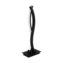 Veioza Eglo LASANA 3, LED integrat inclus, IP20, baza din aluminiu-otel negru, abajur plastic alb | Eglo-99318