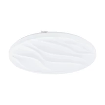 Plafoniera Eglo BENARIBA, LED integrat inclus, IP20, baza din otel alb, abajur plastic alb | Eglo-99344