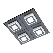 Plafoniera Eglo MASIANO 1, LED integrat inclus, IP20, baza din aluminiu-otel negru, abajur plastic satinat | Eglo-99364