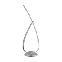 Veioza Eglo PALOZZA 1, LED integrat inclus, IP20, baza din aluminiu nichel satinat, abajur plastic alb | Eglo-99559