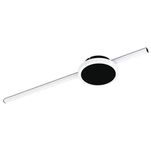 Plafoniera Eglo SARGINTO, LED integrat inclus, IP20, baza din otel negru, abajur plastic alb | Eglo-99608