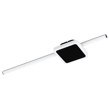 Plafoniera Eglo SARGINTO, LED integrat inclus, IP20, baza din otel negru, abajur plastic alb | Eglo-99609