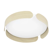 Plafoniera Eglo VALCASOTTO, LED integrat inclus, IP20, baza din otel maro, abajur plastic alb | Eglo-99622