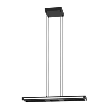 Pendul Eglo SALVILANAS-Z, LED integrat inclus, IP20, baza din aluminiu-otel negru, abajur plastic alb | Eglo-99678