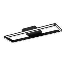 Plafoniera Eglo SALVILANAS-Z, LED integrat inclus, IP20, baza din aluminiu-otel negru, abajur plastic alb | Eglo-99679