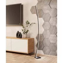 Lampadar Eglo PICACHA, LED integrat inclus, IP20, baza din otel negru, abajur plastic alb | Eglo-99715