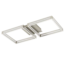 Plafoniera Eglo ALTAFLOR, LED integrat inclus, IP20, baza din otel nichel satinat, abajur plastic alb | Eglo-99785