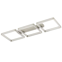 Plafoniera Eglo ALTAFLOR, LED integrat inclus, IP20, baza din otel nichel satinat, abajur plastic alb | Eglo-99786