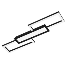 Plafoniera Eglo MONIROTE, LED integrat inclus, IP20, baza din aluminiu-otel negru, abajur plastic alb | Eglo-99792