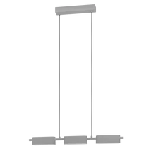Pendul Eglo ROVIRA, LED integrat inclus, IP20, baza din aluminiu-otel argintiu, abajur plastic alb | Eglo-99819
