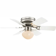 Ventilator Globo UGO metal nichel mat placa de mobila alb E27 1x 60W (nu contine) IP20 - 0307W