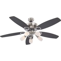 Ventilator Globo JERRY nichel mat chrom placa de mobila fag E14 5x 40W (nu contine) IP20 - 0337