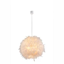 Pendul Globo KATUNGA plastic alb textil alb E27 1x 40W (nu contine) IP20 - 15057