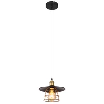 Pendul Globo VIEJO metal negru mat metal E27 1x 60W (nu contine) IP20 - 15086BH