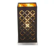 Veioza Globo CLARKE metal nichel mat textil negru E14 1x 40W (nu contine) IP20 - 15229T1