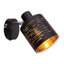 Aplica Globo TUNNO metal negru plastic negru E14 1x 15W (nu contine) IP20 - 15342-1
