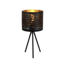 Veioza Globo TUNNO metal negru plastic negru E14 1x 25W (nu contine) IP20 - 15342T