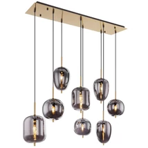 Pendul Globo BLACKY I metal sticla E14 8x 40W (nu contine) IP20 - 15345-8MM