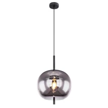 Pendul Globo BLACKY metal negru sticla E27 1x 60W (nu contine) IP20 - 15345H1