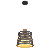 Pendul Globo ABLONA metal negru mat metal negru mat E27 1x 60W (nu contine) IP20 - 15451H