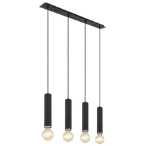 Pendul Globo MARION metal negru mat metal nickel mat E27 4x 60W (nu contine) IP20 - 15499-4H