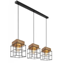 Pendul Globo MERRIL metal negru metal negru E27 3x 60W (nu contine) IP20 - 15530-3H