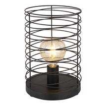 Veioza Globo TILLY metal negru mat metal negru mat E27 1x 60W (nu contine) IP20 - 15640T