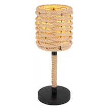 Veioza Globo HALIA metal negru mat canepa maro E27 1x 40W (nu contine) IP20 - 15679T