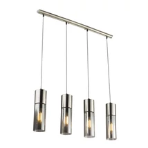 Pendul Globo ANNIKA metal nichel mat sticla E27 4x 25W (nu contine) IP20 - 21000-4HN