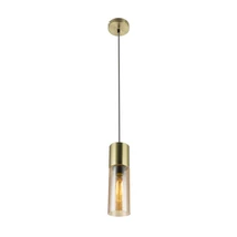 Pendul Globo ANNIKA metal sticla chihlimbar E27 1x 25W (nu contine) IP20 - 21000HM