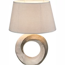 Veioza Globo JEREMY ceramic textil gri E27 1x 40W (nu contine) IP20 - 21641T