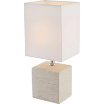Veioza Globo GERI ceramic bej textil alb E14 1x 40W (nu contine) IP20 - 21675