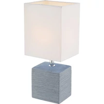 Veioza Globo GERI ceramic gri textil alb E14 1x 40W (nu contine) IP20 - 21676