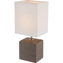Veioza Globo GERI ceramic maro textil alb E14 1x 40W (nu contine) IP20 - 21677