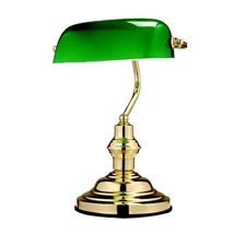 Veioza de birou Globo ANTIQUE metal sticla verde E27 1x 60W (nu contine) IP20 - 2491