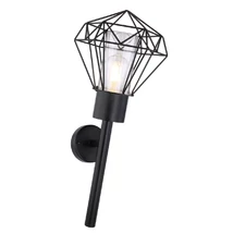 Aplica exterior Globo HORACE otel inoxidabil negru metal negru E27-LED 1x 15W (nu contine) IP44 - 31355W