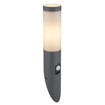 Aplica exterior Globo BOSTON otel inoxidabil antracit plastic opal E27 1x 15W (nu contine) IP44 - 3157AS