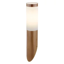 Aplica exterior Globo BOSTON otel inoxidabil aspect lemn plastic opal E27 1x 23W (nu contine) IP44 - 3157W